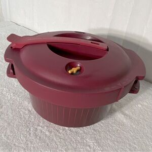 Tupperware Burgundy Microwave Micro Quick Pressure Cooker